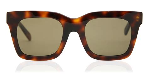 celine zonnebril cl 41411 f s|Celine CL41411/F/S Asian Fit 05L/X7 Sunglasses in Tortoiseshell .